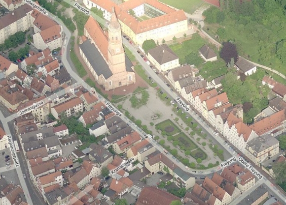 Luftbild Kirche St.Jodok von maps.live.de